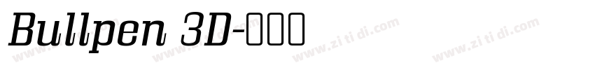 Bullpen 3D字体转换